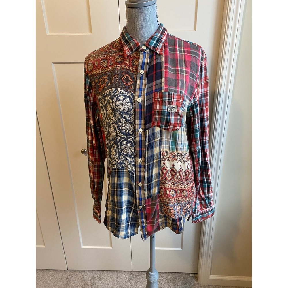 Ralph Lauren Denim & Supply Patchwork Button Up Medium R1